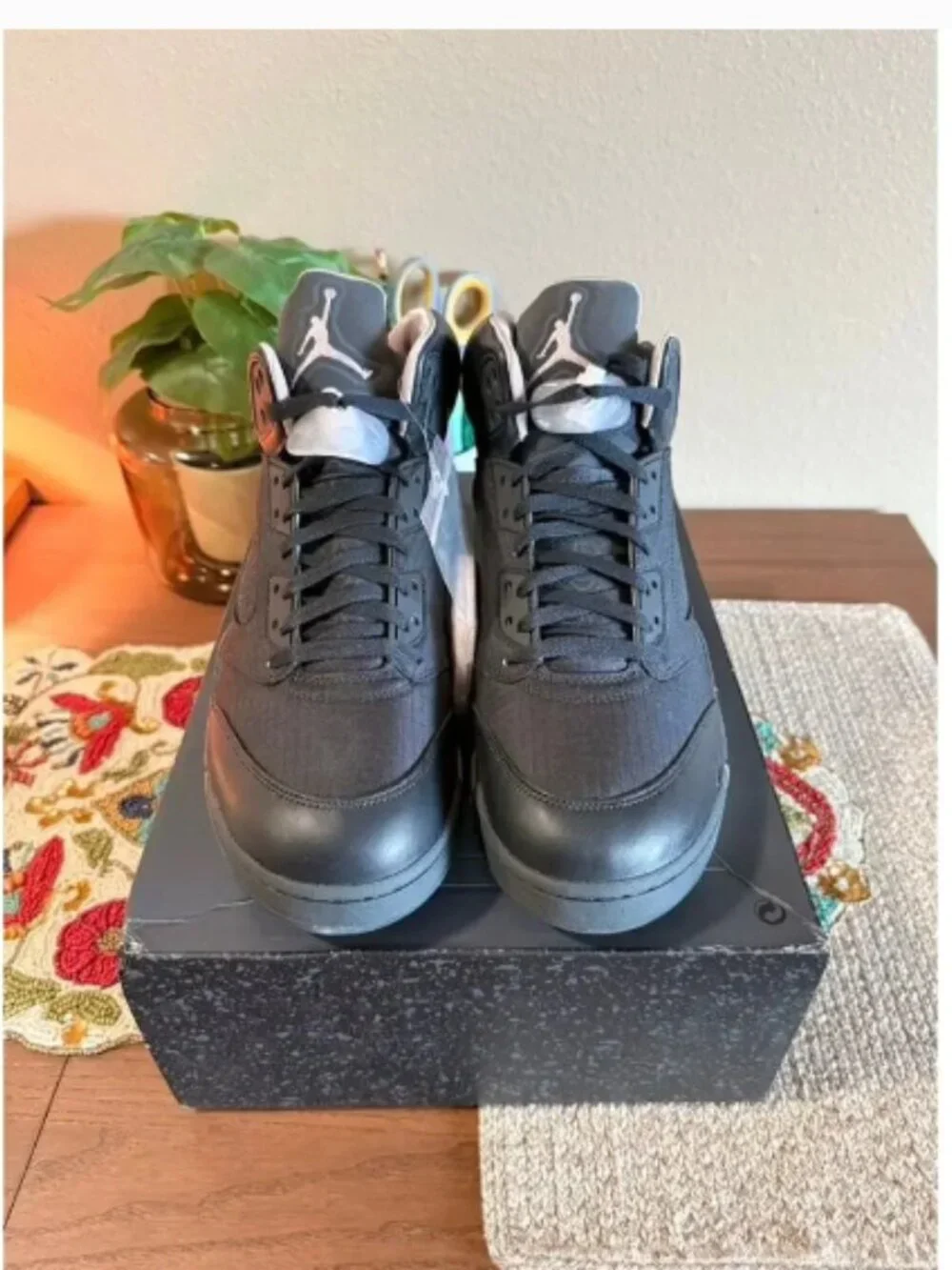 Jordan 5 Retro PSG Paris Saint-Germain Off Noir Black Particle Beige